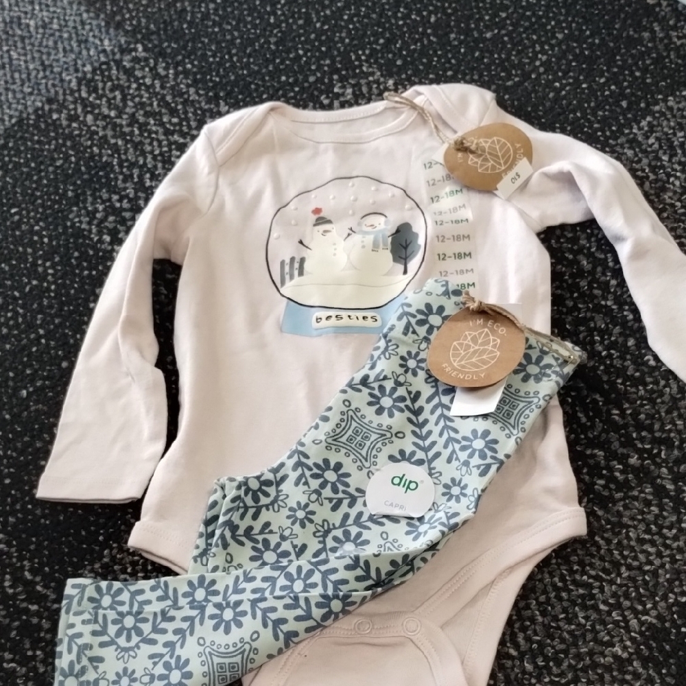 Dip Kids Matching Set - Cream and Blue